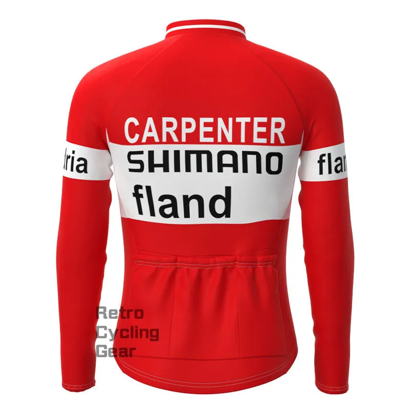 1972 SHIMANO Fleece Retro Long Sleeves Jerseys