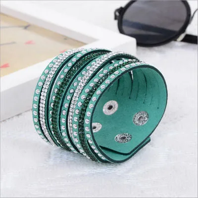 2016 New Multilayer Leather Bracelet Christmas Gift Charm Bracelets Vintage Jewelry For Women Pulsera