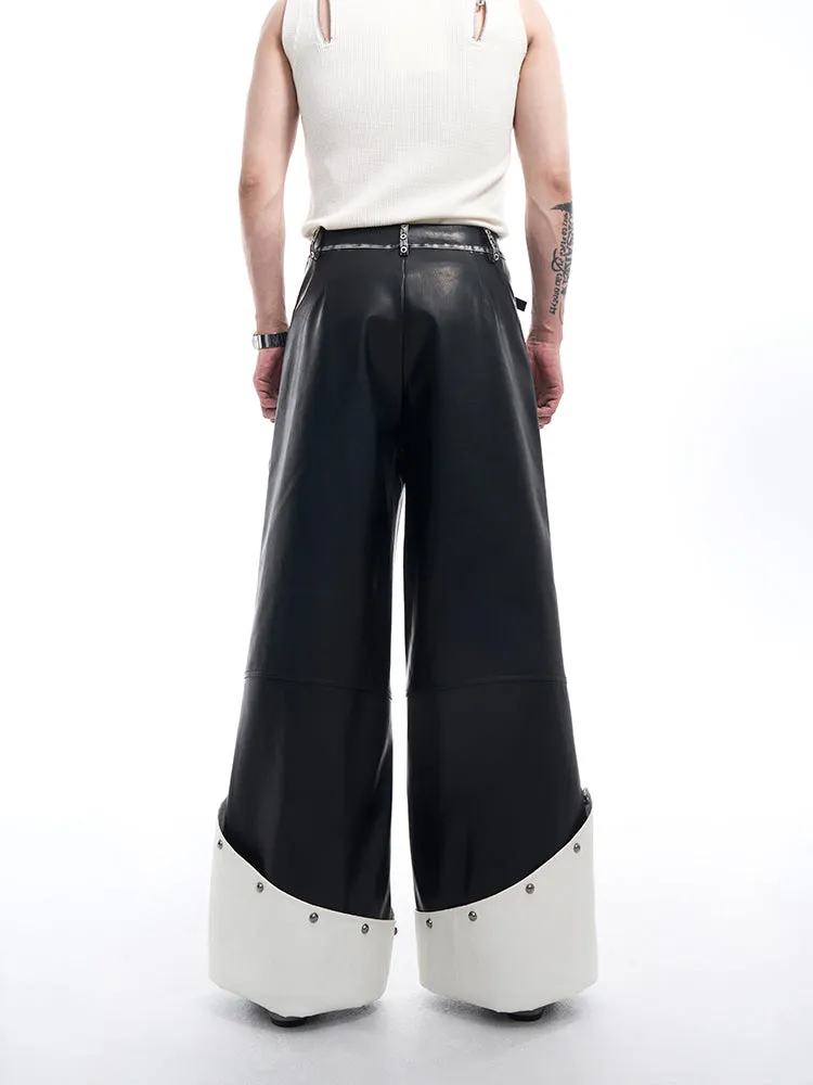 【24s Nov.】Studded Faux Leather Pants