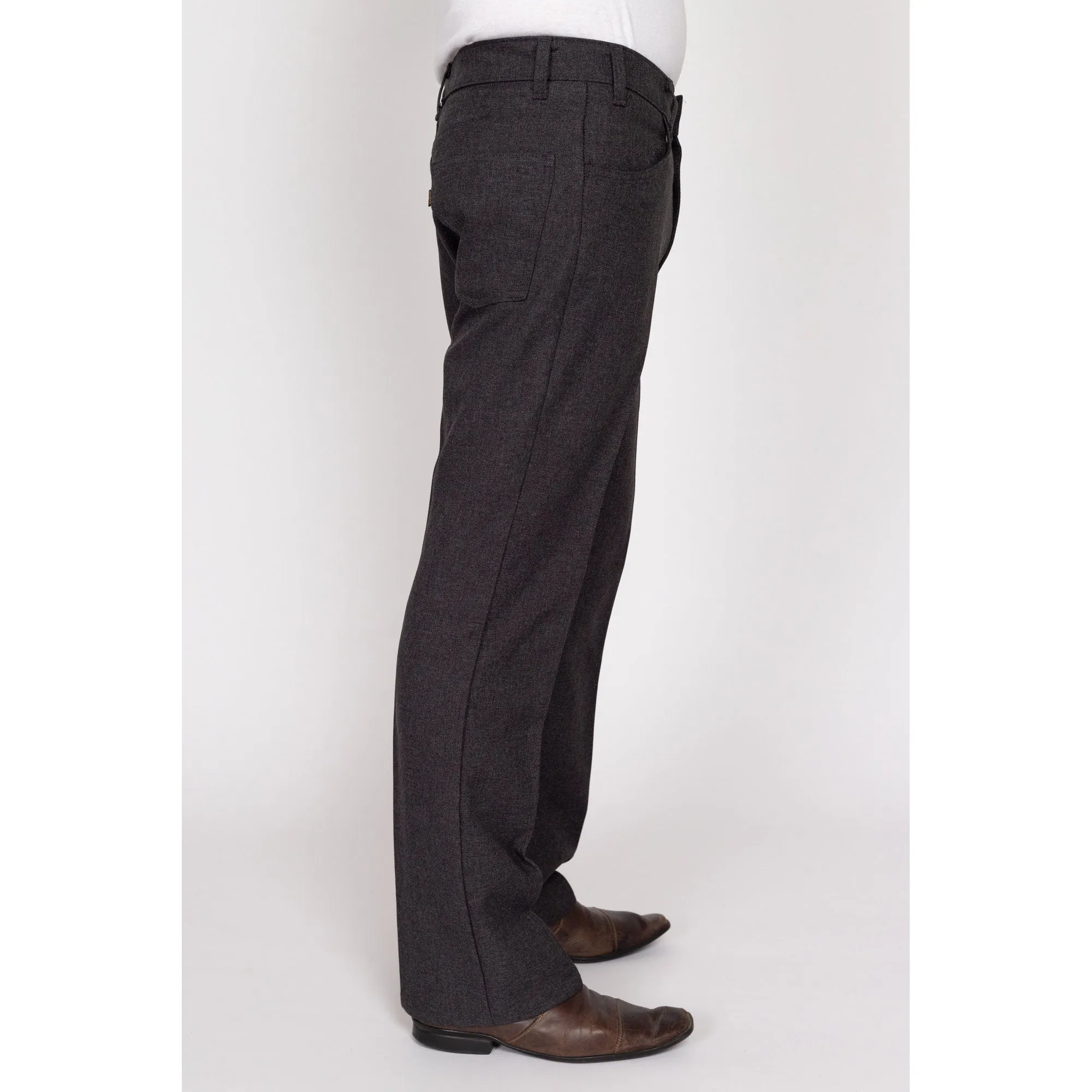 34x30 70s Levi's Dark Grey Trousers