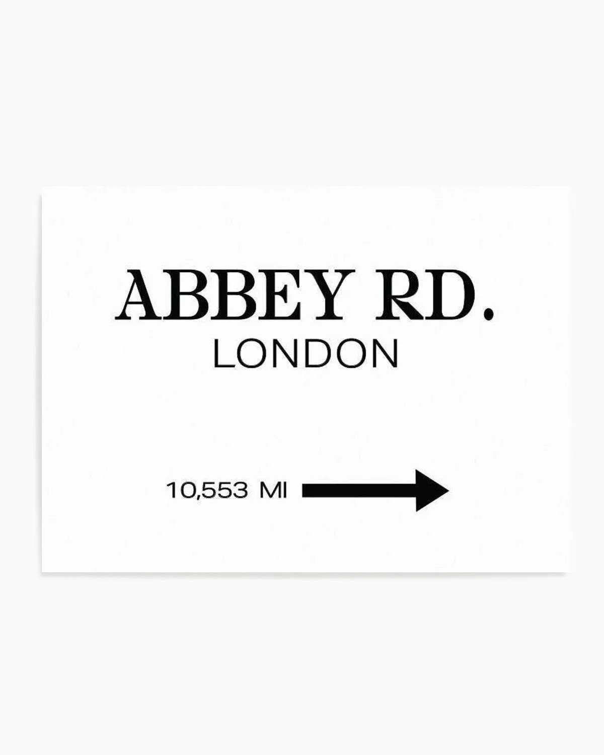 Abbey Road, London Art Print