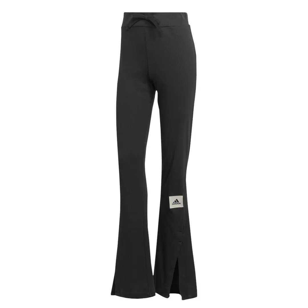 adidas - Women's Lounge Ribbed Flared Leg Pant (IJ8454)