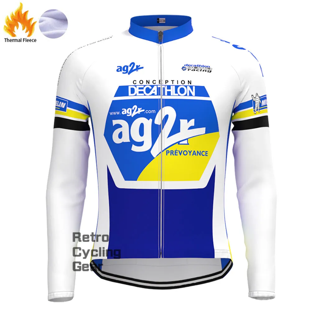 AG2R Fleece Retro Long Cycling Kits