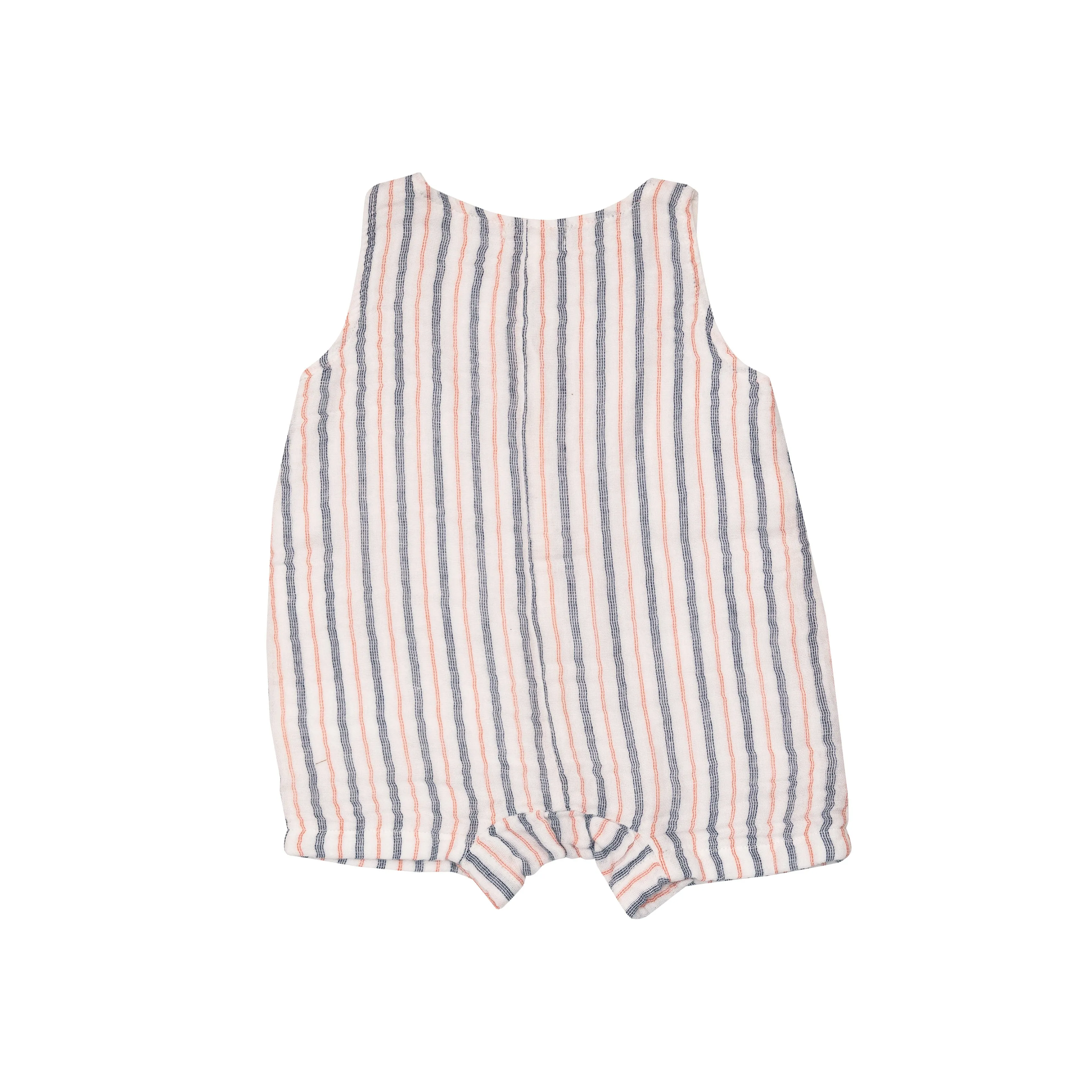 Angel Dear Nautical Ticking Stripe Shortie Romper