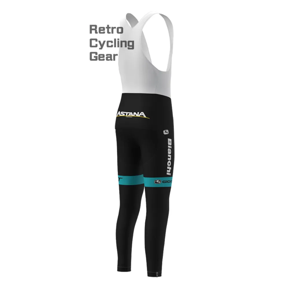 Astana Bianchi Fleece Cycling Bib Pants