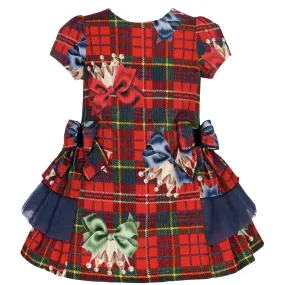 BALLOON CHIC - Tartan  Dress  - Red