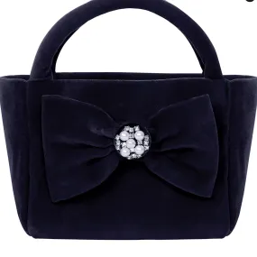 BALLOON CHIC - Velvet Bag - Navy