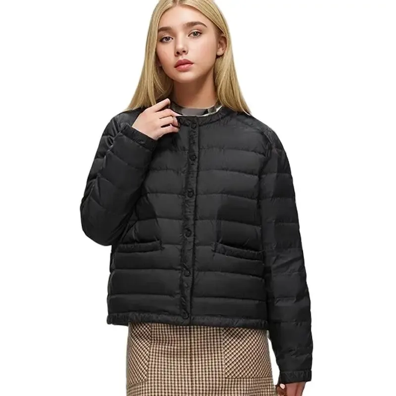 Basic Pleated Down Jacket