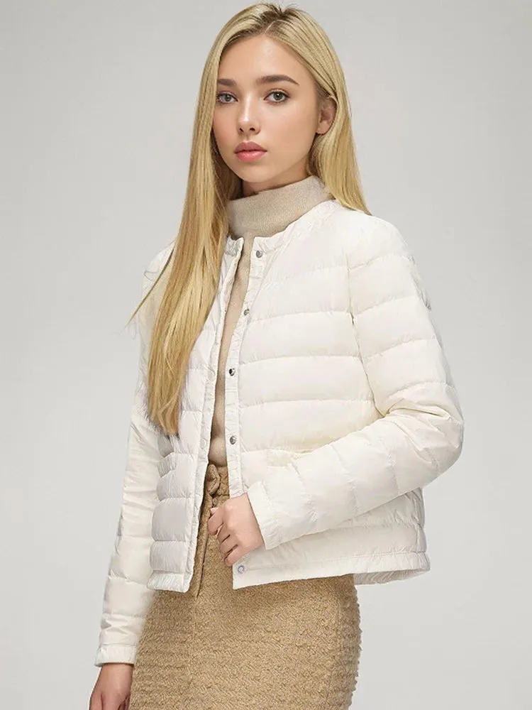 Basic Pleated Down Jacket