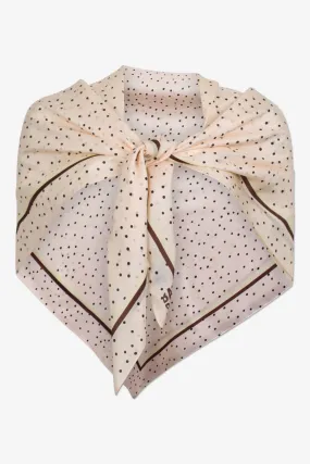 Baum und Pferdgarten - Lacey Scarf in Cream & Black Flying Dots