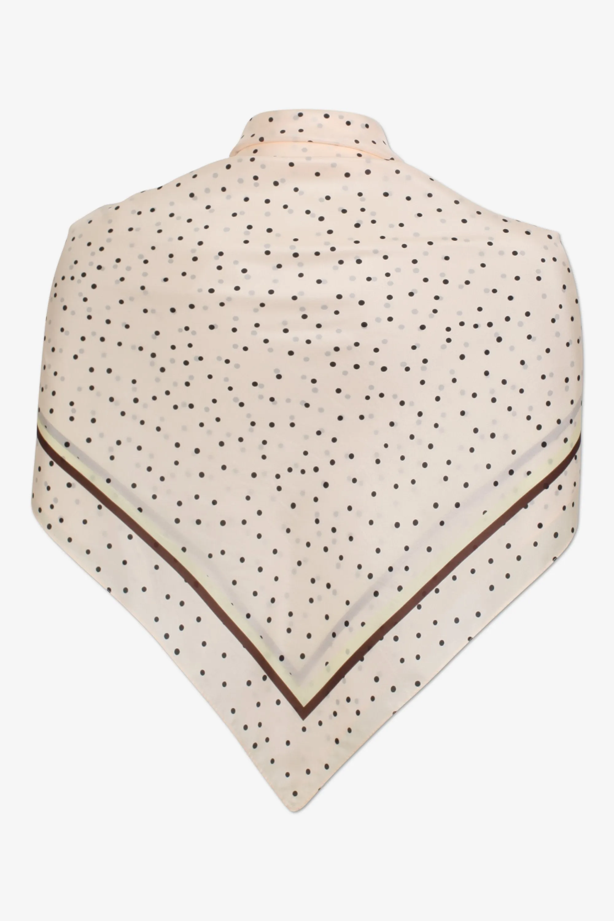 Baum und Pferdgarten - Lacey Scarf in Cream & Black Flying Dots