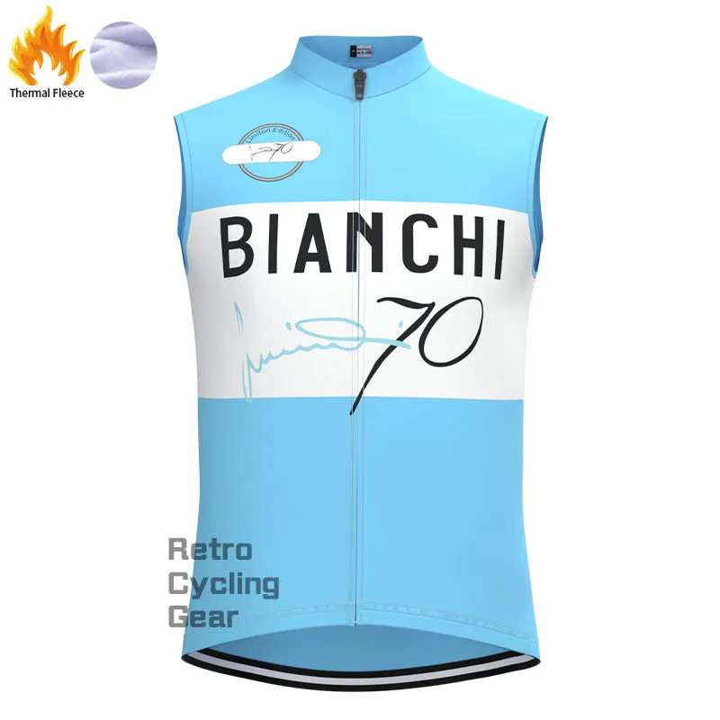 Bianchi Water Blue Fleece Retro Cycling Kits