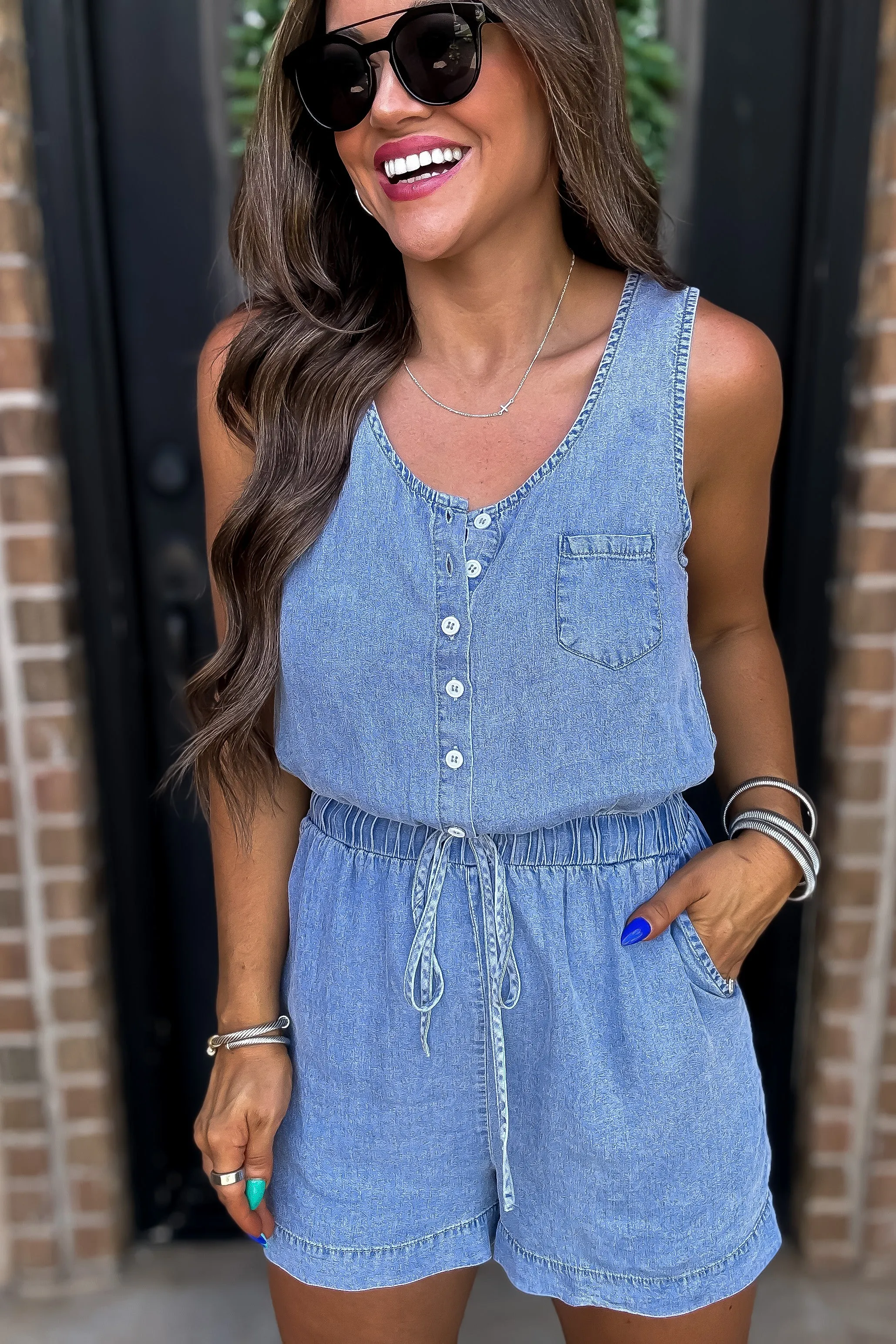 Big Moment Henley Romper