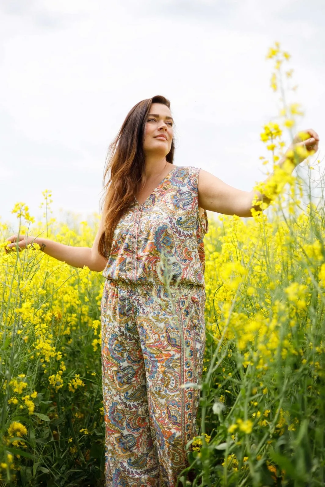 Black Colour - Bcluna Sleeveless Jumpsuit - Summer Garden