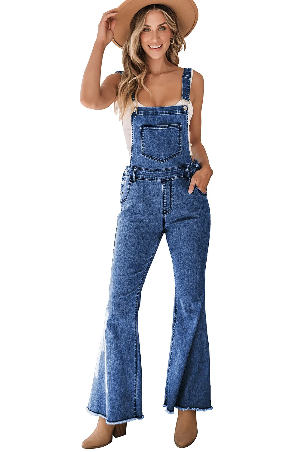 Bohemian Style Denim Jumpsuit