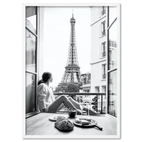 Breakfast in Paris - Art Print