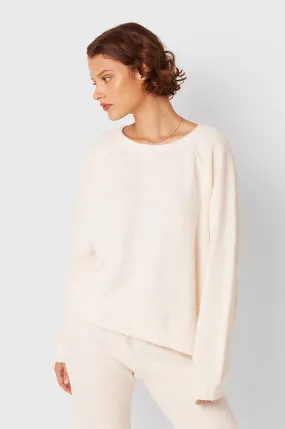 BRENTWOOD SWEATSHIRT IN VANILLA BOUCLÉ