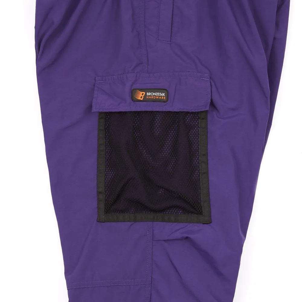 BRONZE 56K MESH CARGO PANTS - PURPLE