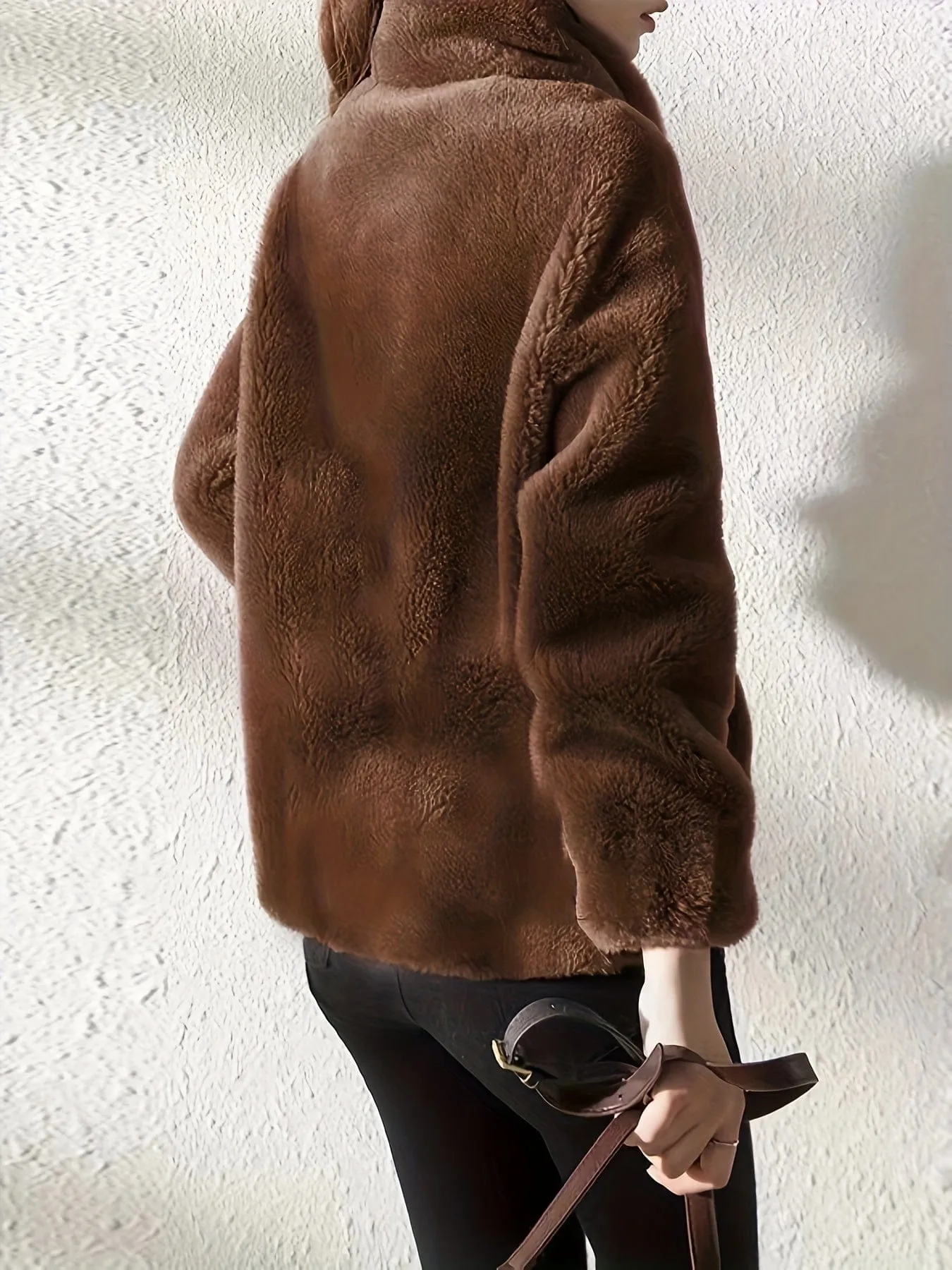 Brown Teddy Fleece Jacket