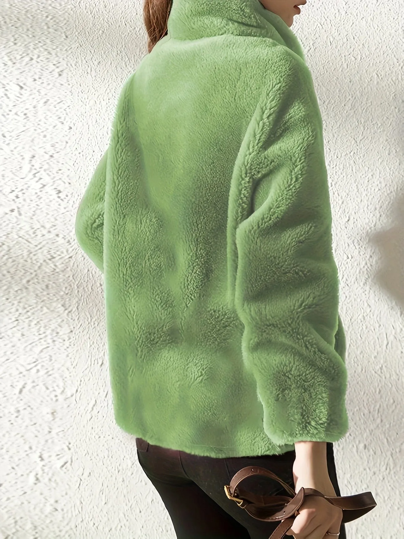 Brown Teddy Fleece Jacket