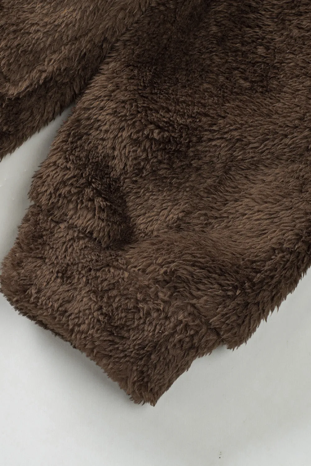 Brown Teddy Fleece Jacket