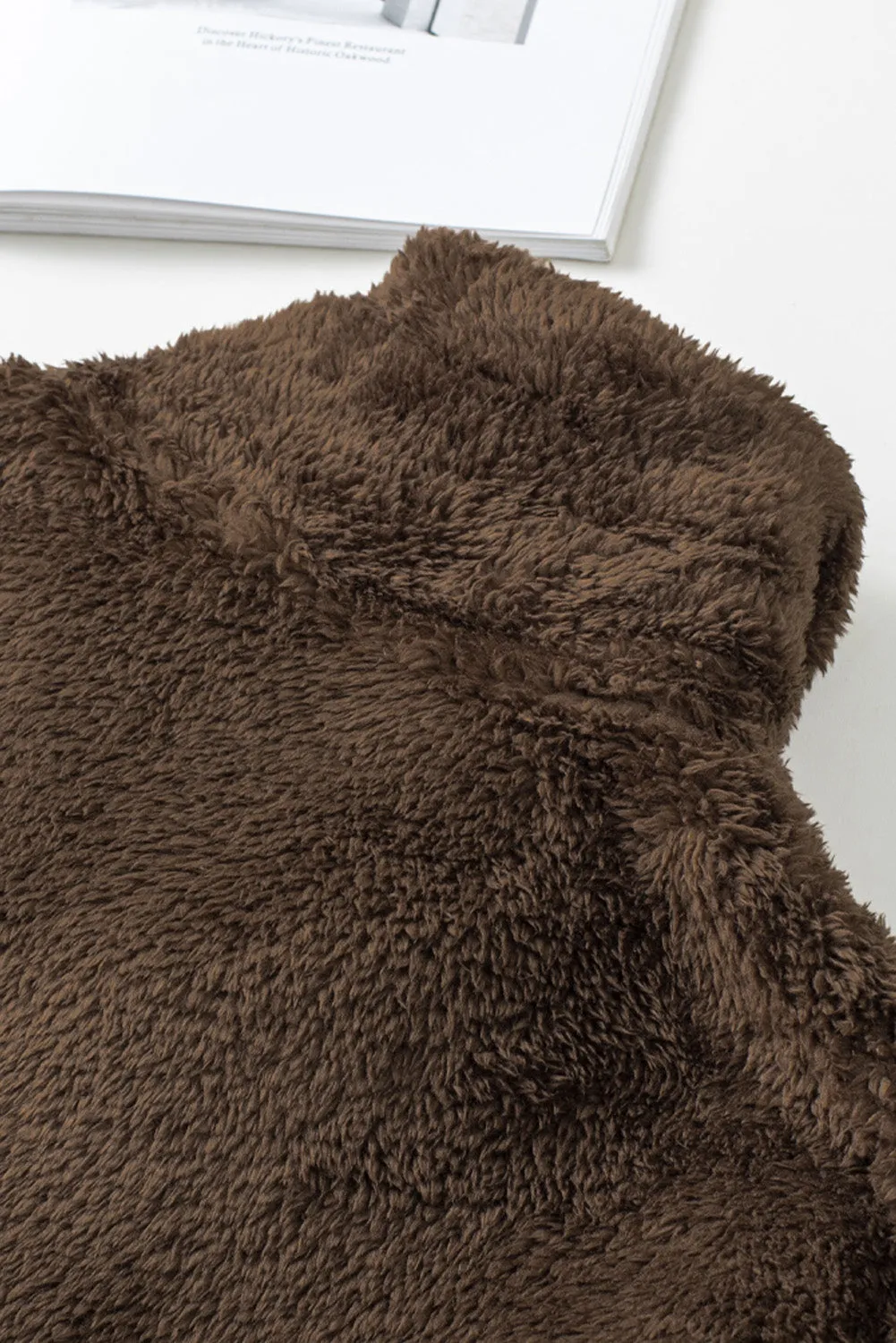 Brown Teddy Fleece Jacket