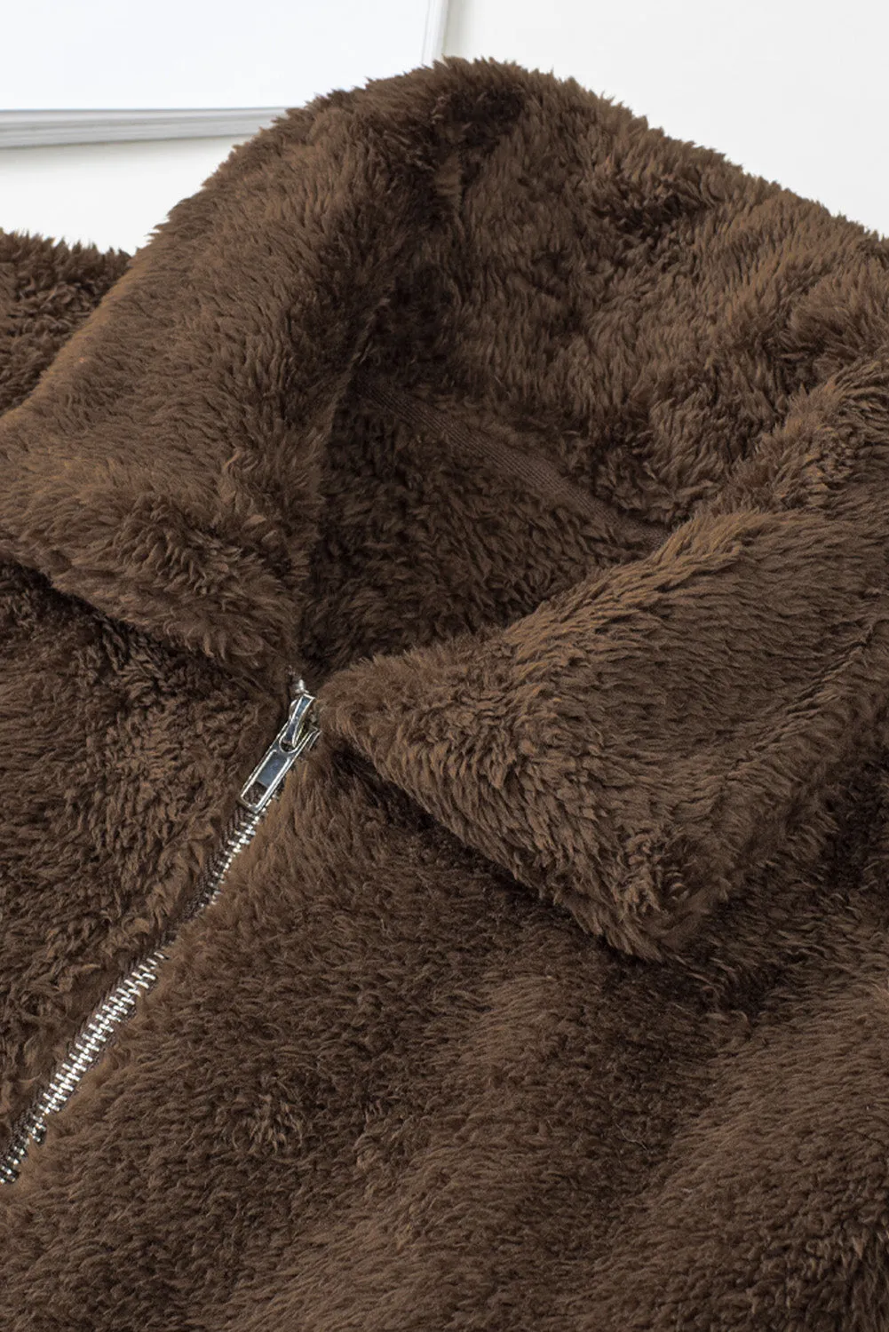 Brown Teddy Fleece Jacket