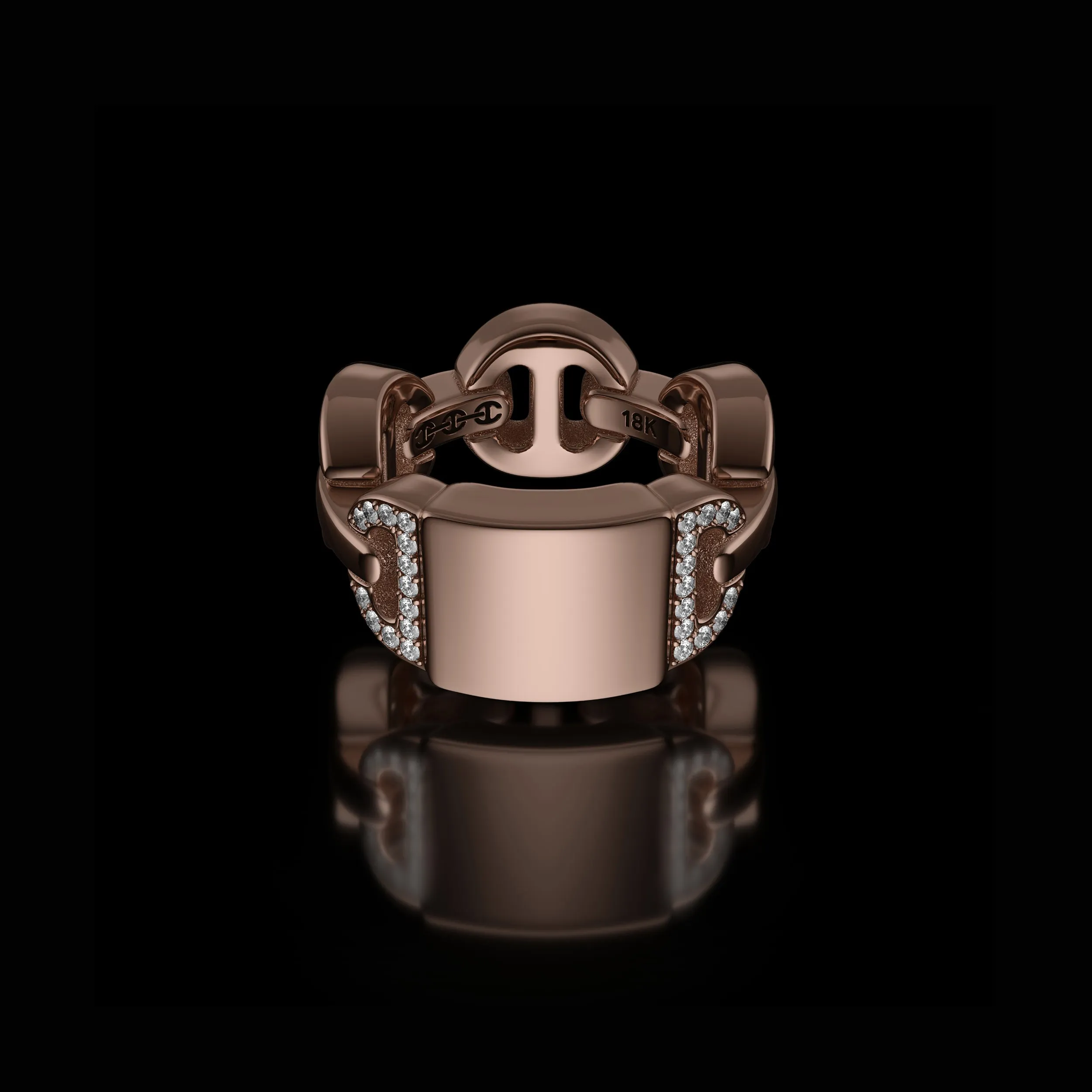 BRUTE CLASSIC TRI-LINK MONOGRAM WITH DIAMONDS