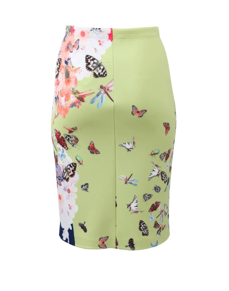 Butterfly Slim Skirt