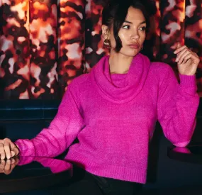 CAMDEN SWEATER IN FUSCHIA