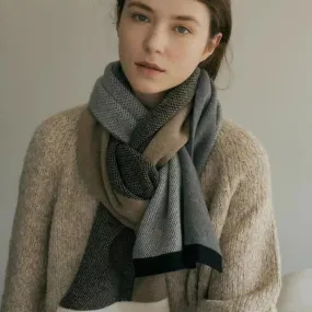 Cashmere Winter Scarf for Women - Designer Knit Warmth