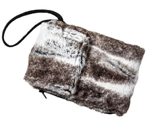 Cell Phone Purse - Luxury Faux Fur in Birch