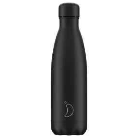 Chilly's Bottle Monochrome All Black 500ml Bottle