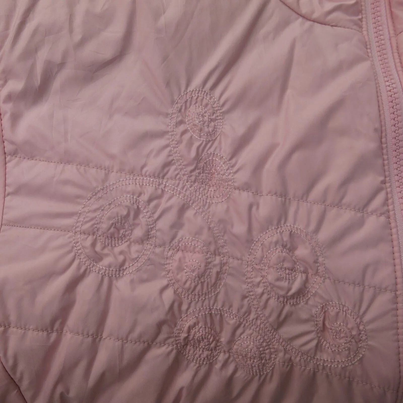 Columbia Jacket Women XL Pink Long Sleeve Outdoors Quilted Puffer Full Zip Coat