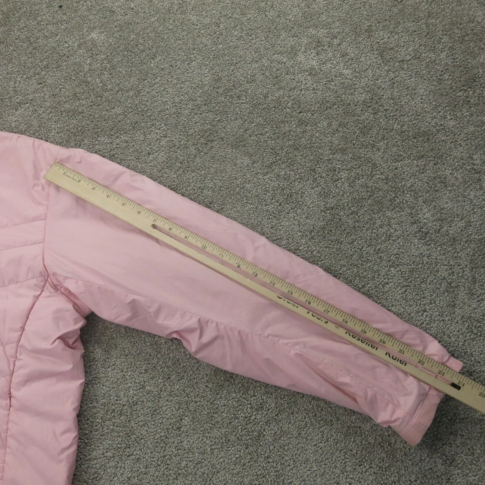 Columbia Jacket Women XL Pink Long Sleeve Outdoors Quilted Puffer Full Zip Coat