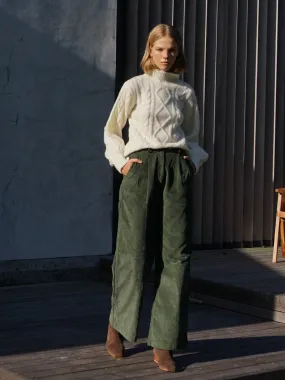 Corduroy Pleat Pant