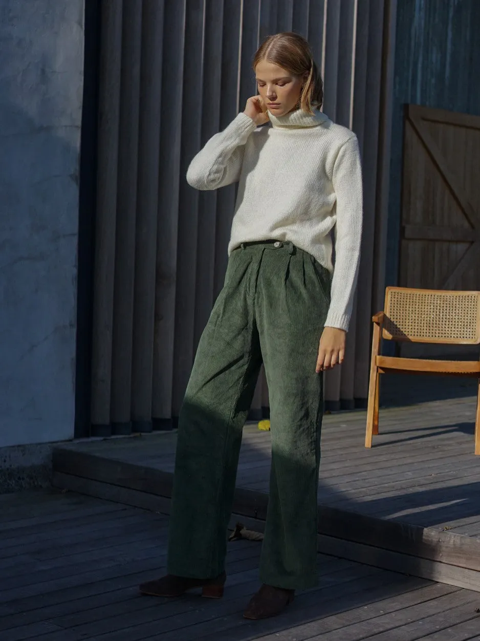 Corduroy Pleat Pant