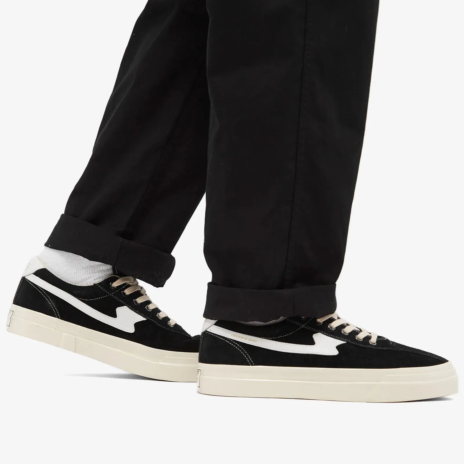 DELLOW S-STRIKE SUEDE W - BLACK/WHITE