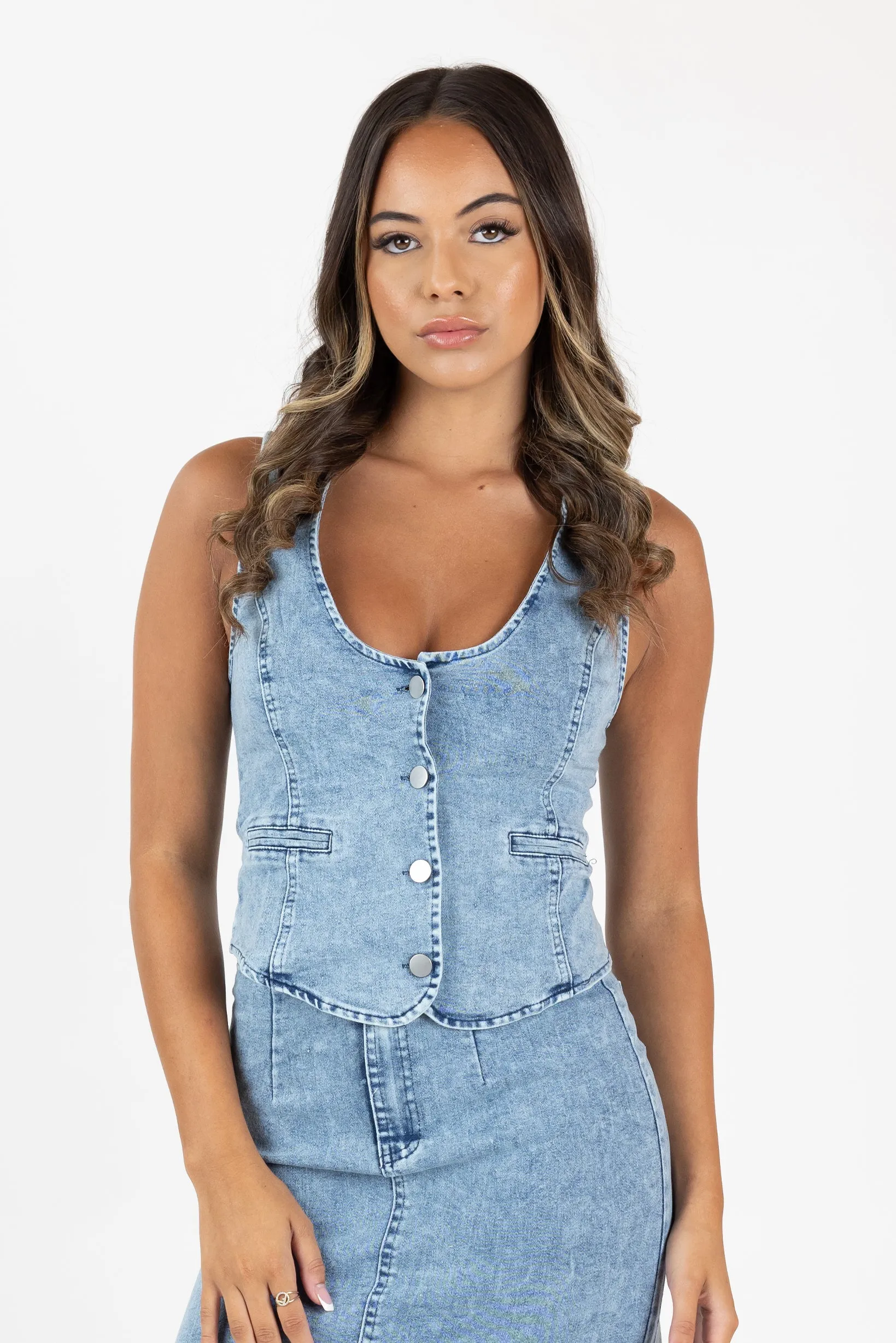 Denae Denim Vest