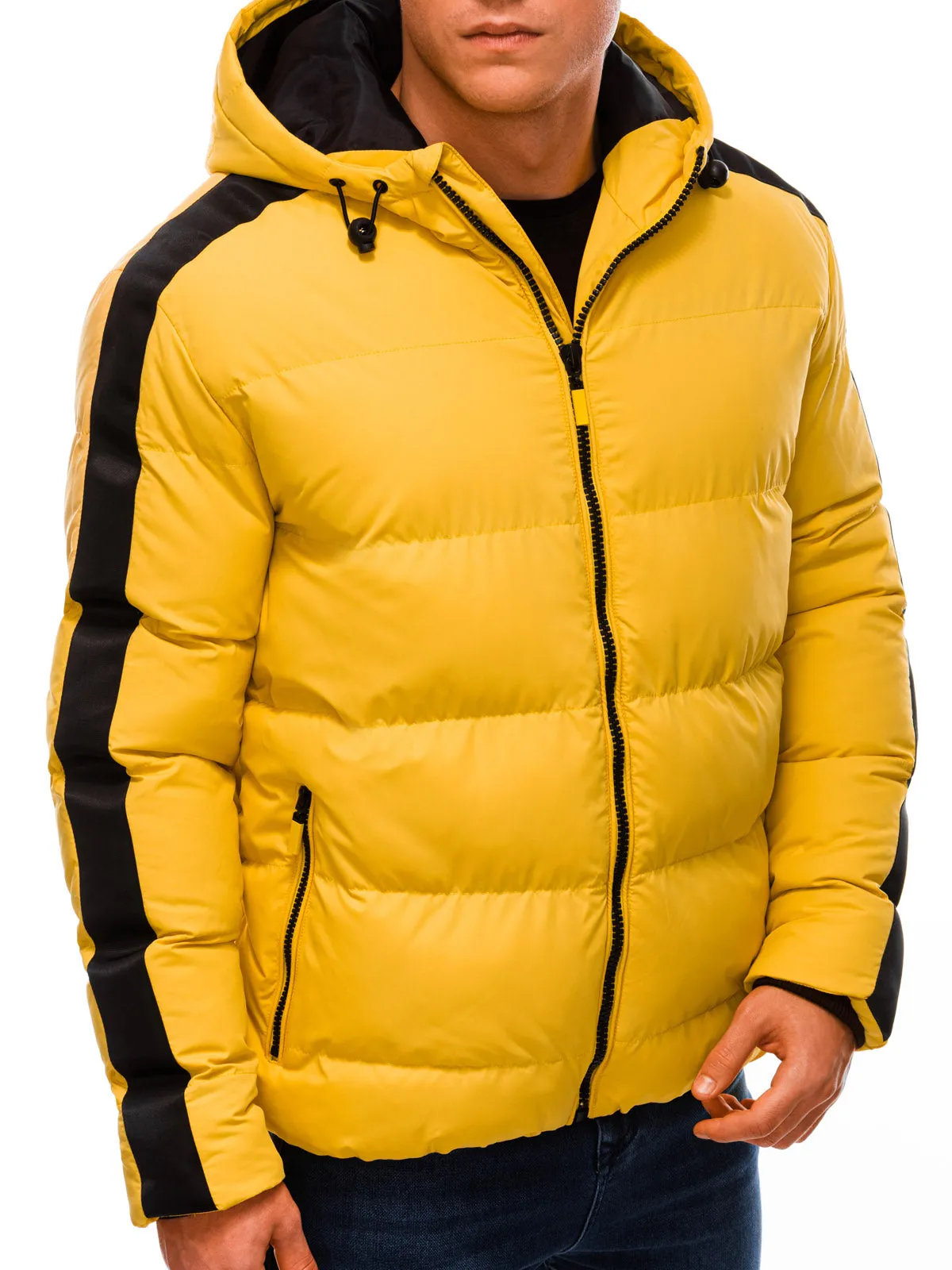 Deoti Men's winter quilted jacket Keberia yellow