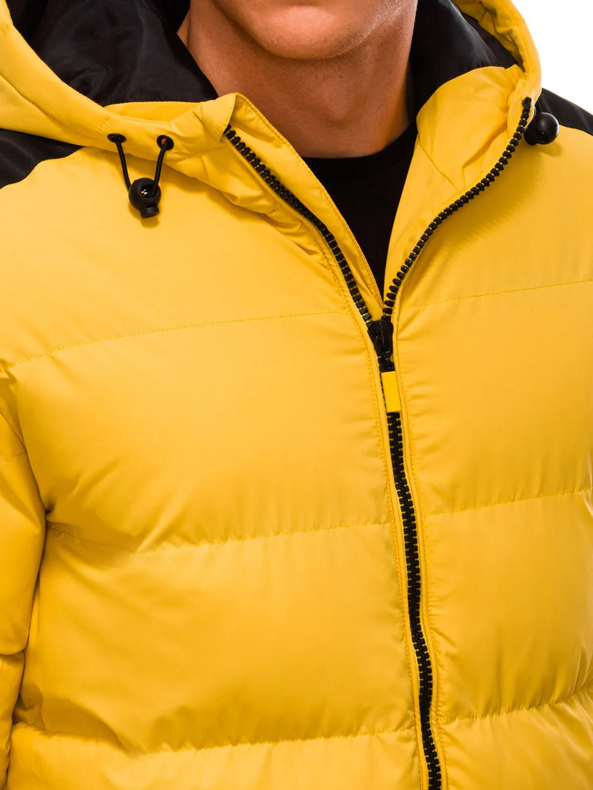 Deoti Men's winter quilted jacket Keberia yellow