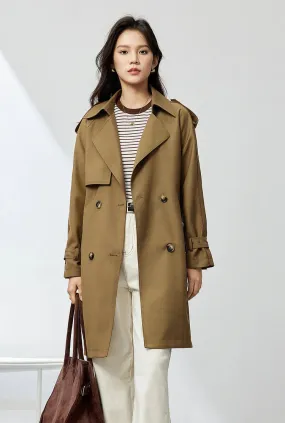 Double-breasted Belted Trench Coat