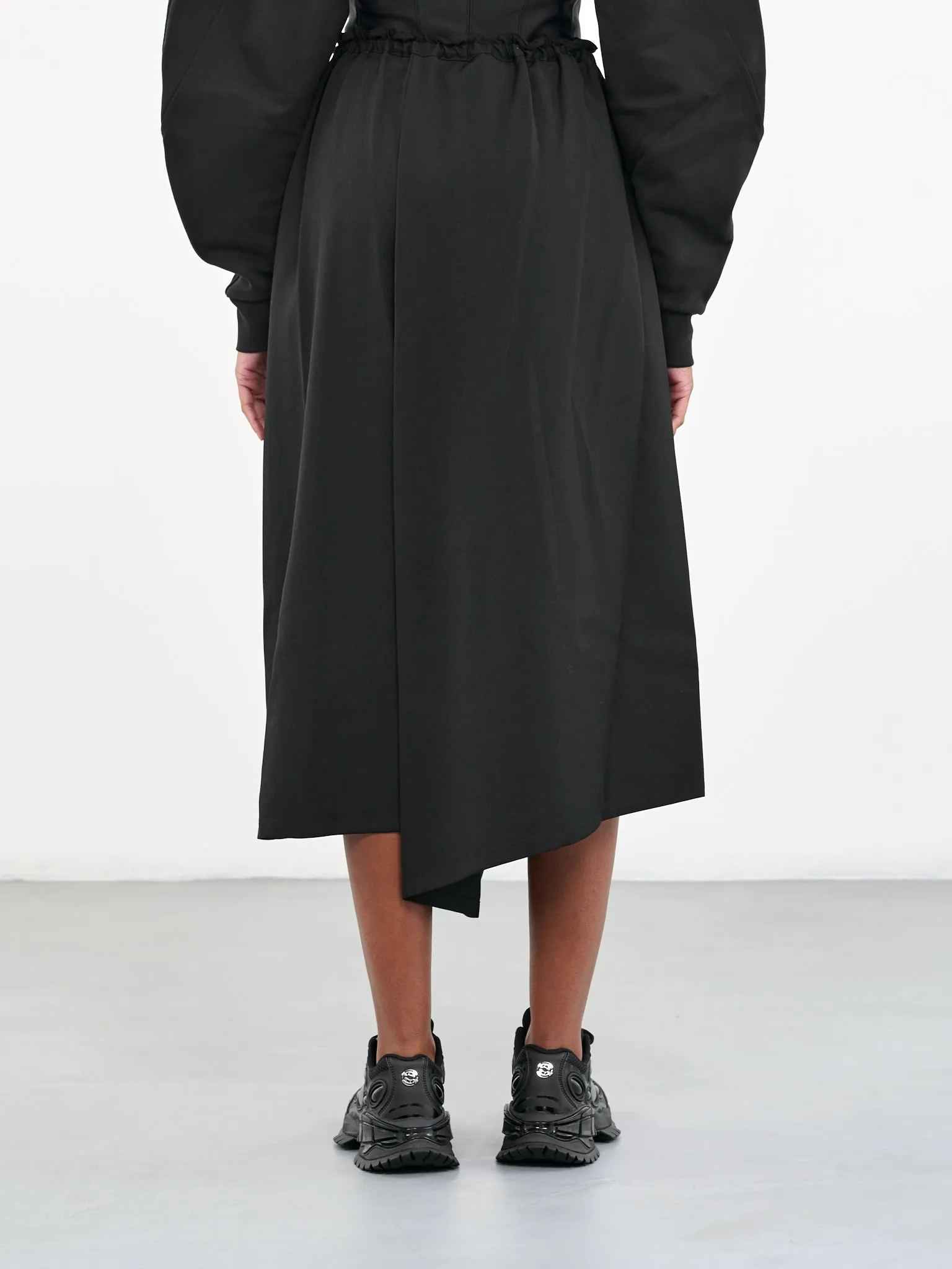 Draped Skirt (YU-P02-100-1-BLACK)