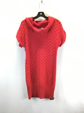 Dress Sweater By Jw In Red, Size: Xl