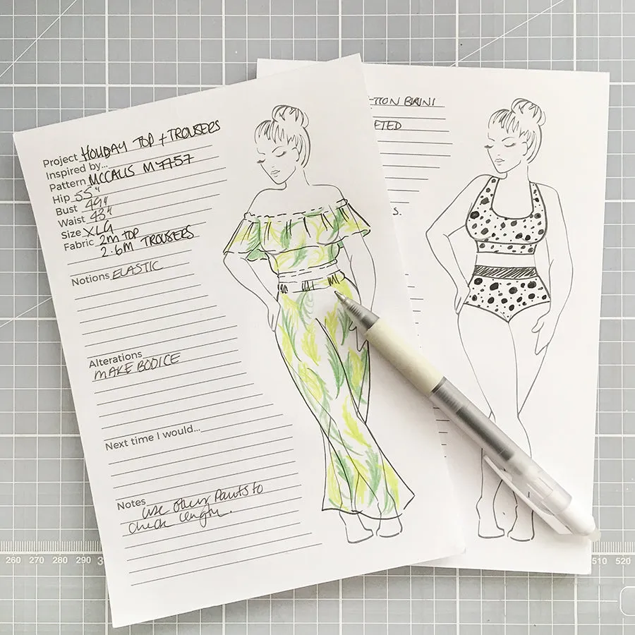 Dressmaking Project Planning A5 Notepad