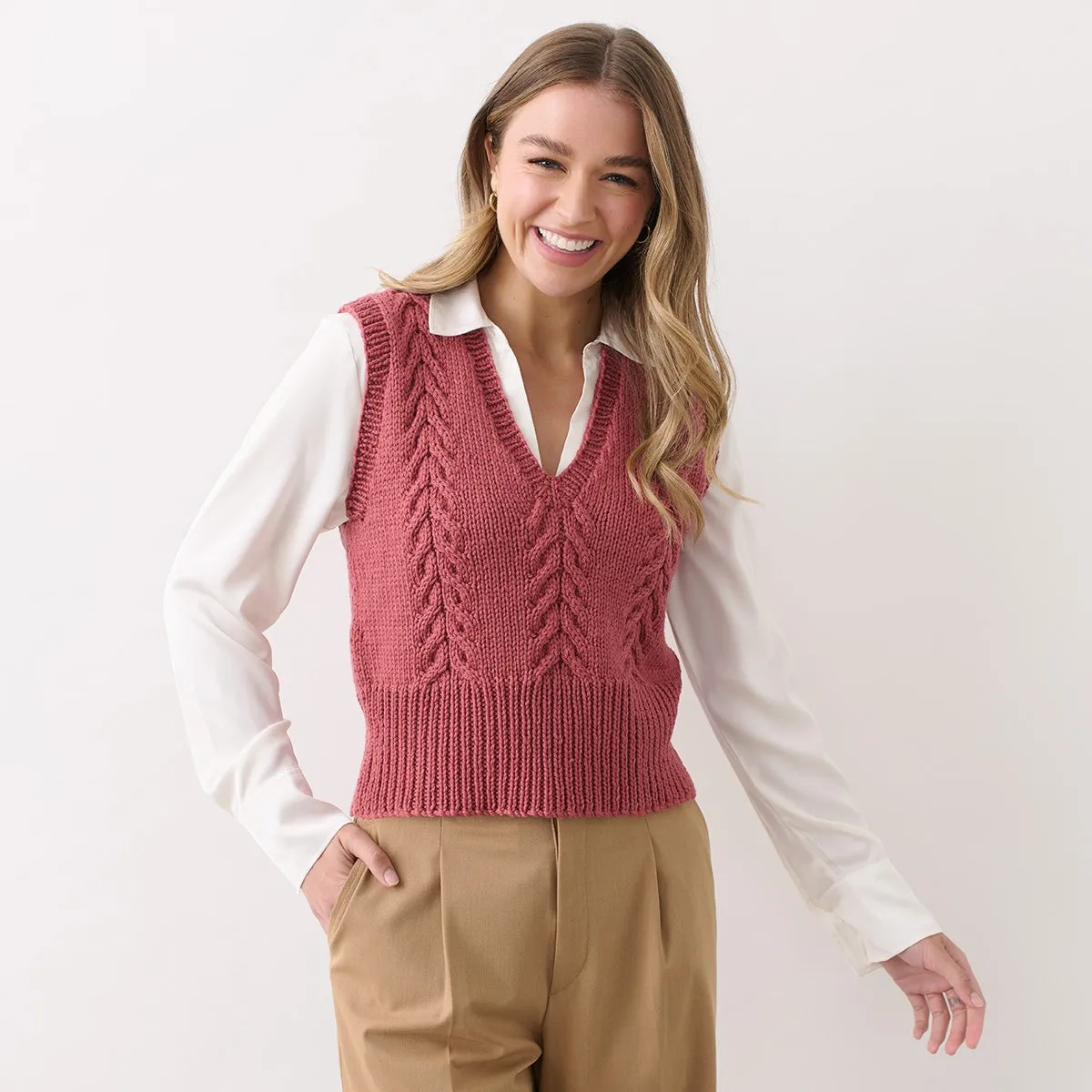 Drover Cabled Vest (e-pattern)