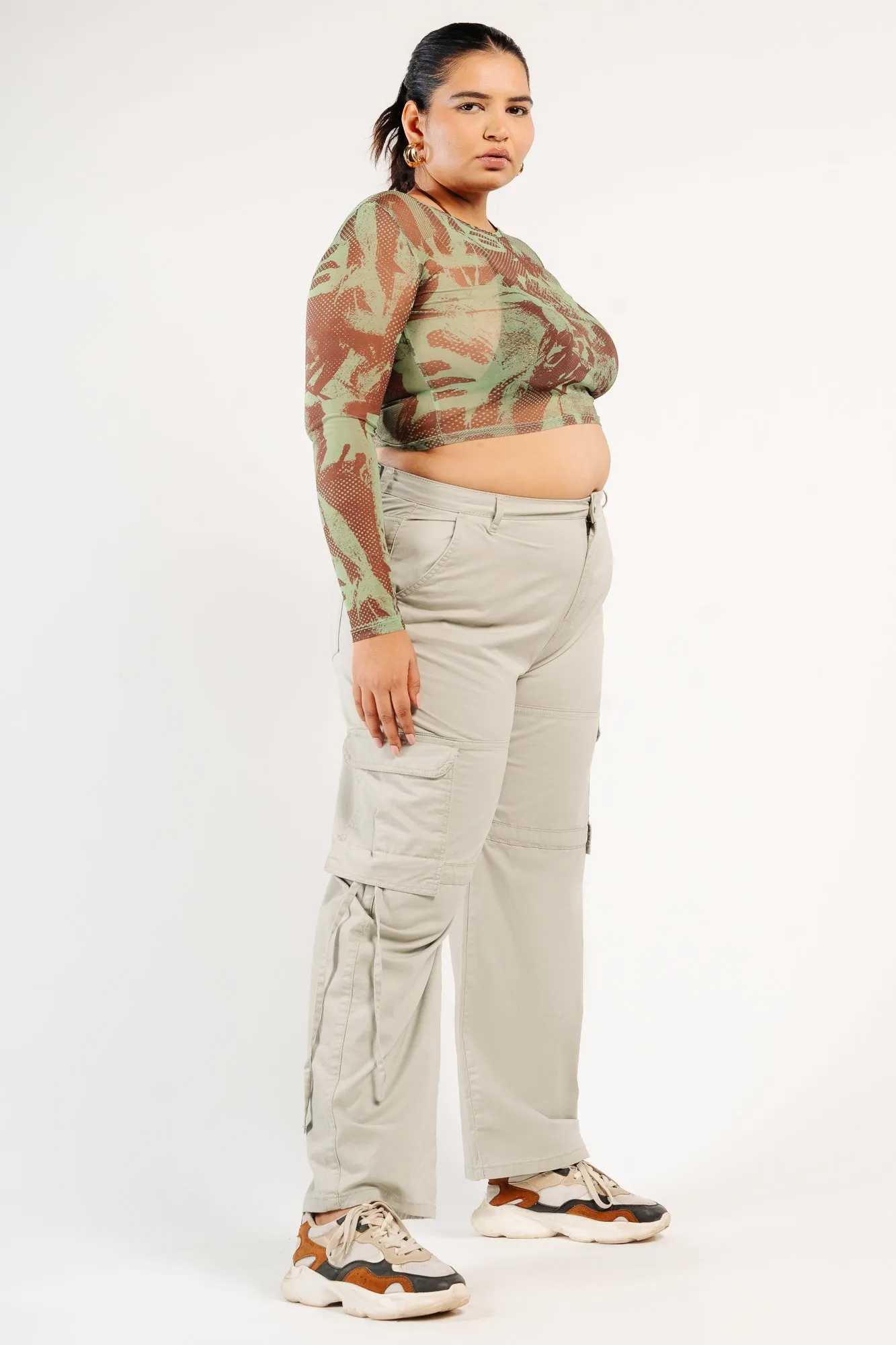 Earthy Green Cargo Pants