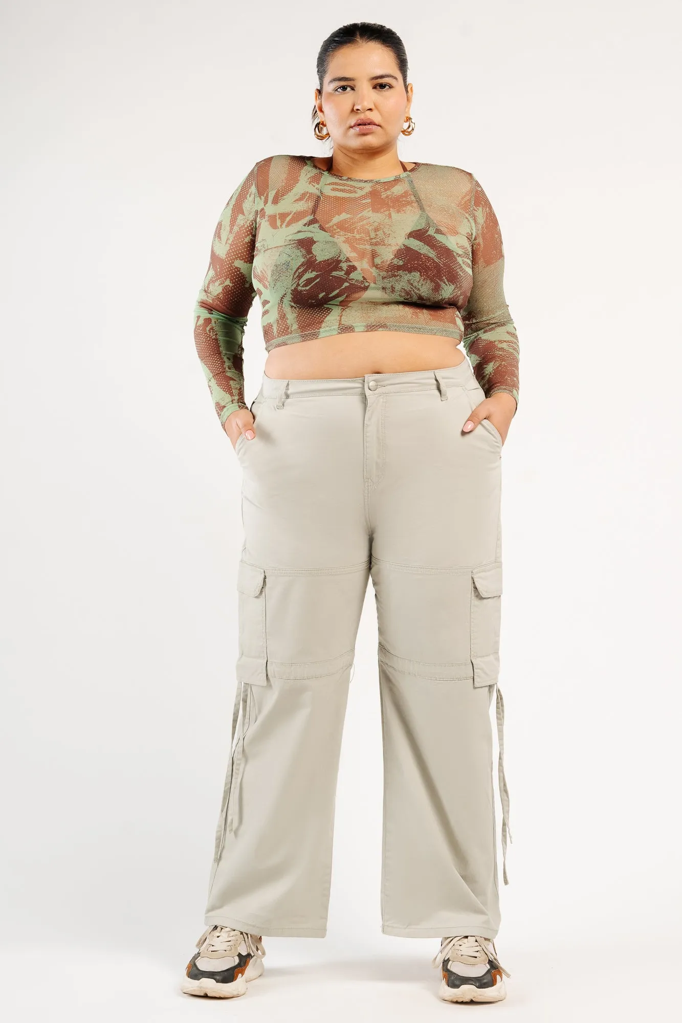 Earthy Green Cargo Pants