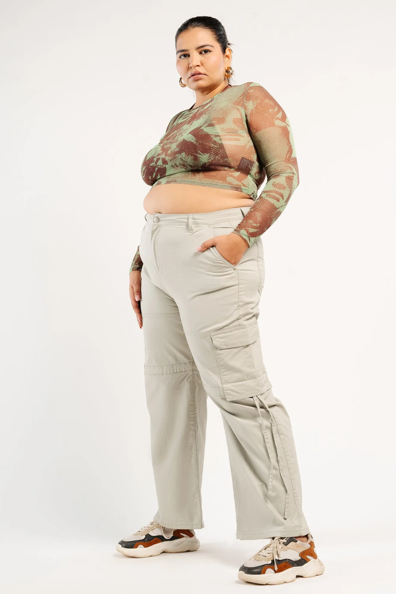 Earthy Green Cargo Pants