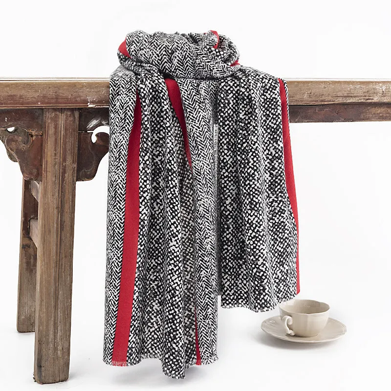 FH23-5419 Printed snake print winter scarf